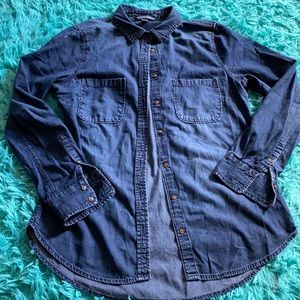 Jean button top